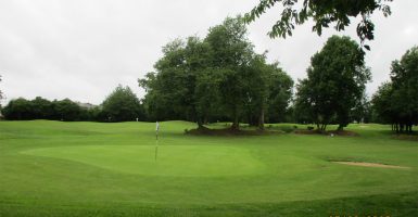 Green du parcours Pitch & Putt du Golf de Saint-Lô.